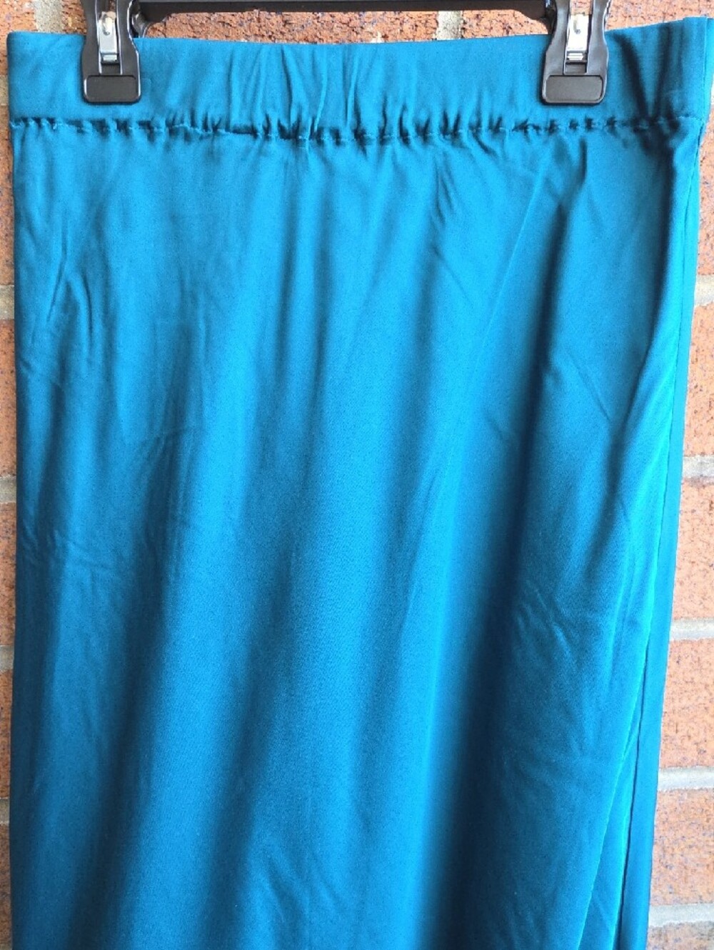 The Kooples Teal Maxi Skirt with Lace Hem - Picture 6 of 9